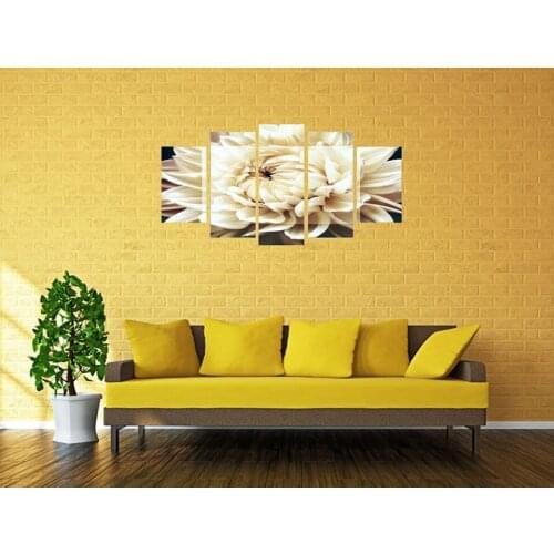 HD picture 5 panel beautiful flower modern frame home decor canvas painting poster wall free shipping