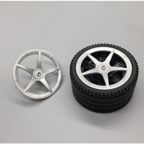 MOC technology sports car tire wheel cover 50965 applicable to 15035 wheel hub 56mm DIY creative gift 44071