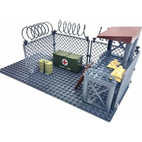 New Military Weapons Base WW2 Blocks Toys for Boys Birthday Gift Compatible Army Technical Building Bricks MOC Construction Toy