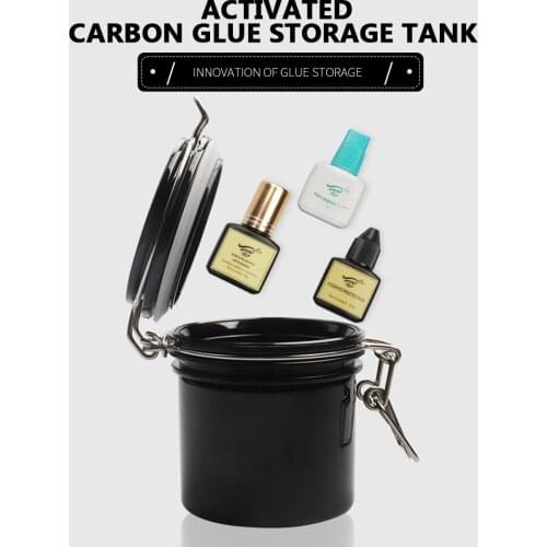 Eyelash Glue Eyelash Glue Container Eyelash Beauty Tool Grafting Eyelash Glue Storage Tank Activated Carbon Glue Storage Box
