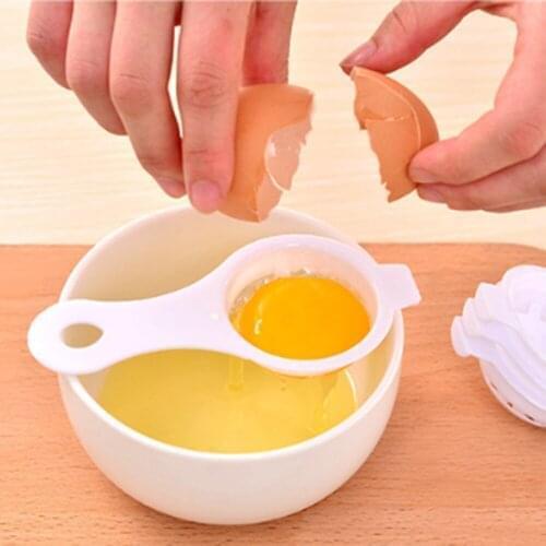 Top selling product Egg Separator Sifting Kitchen Gadget Plastic Filter Sieve Divider Holder Support Wholesale and Dropshipping