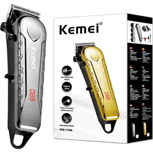 Professional adjustable blade hair clipper barber hair trimmer cord cordless electric haircut machine rechargeable hair cutter