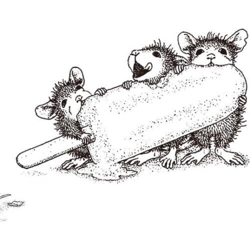 Cartoon mouse Transparent Clear Silicone Stamp/Seal for DIY scrapbooking/photo album Decorative clear stamp sheets A1802