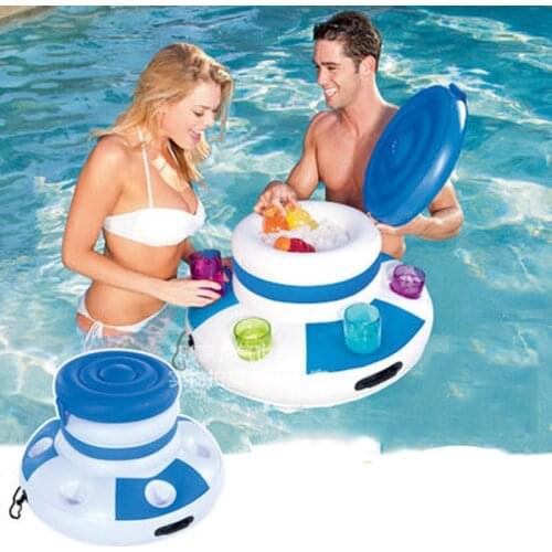 Inflatable Water Ice Bucket Beer Drink Supplier Pool Float Swimming Float For Adult Raft Swim Ring Summer Water Fun Pool Toys