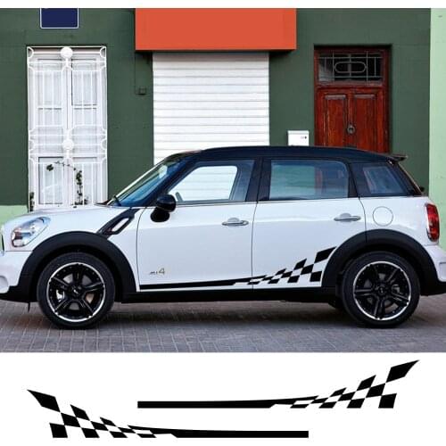 Side Skirt Body Car Decals Sticker For MINI Cooper S One JCW Countryman Clubman F54 F55 F56 F60 R55 R56 R60 R61 Car Accessories