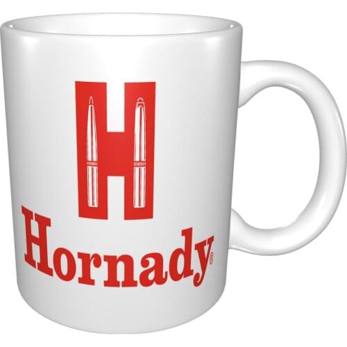 New Hornady Logo Top Red Mug Coffee Cup Coffee Mug Coffe Large Cup Tea Ceramic Cups Creative