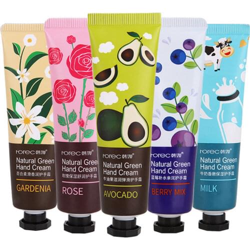 Nourishing Fruit Hand Cream Moisturizing Repair Anti-Cracking Skin Care Cream Anti-Chapping Whitening Hand Massage Lotion 30g