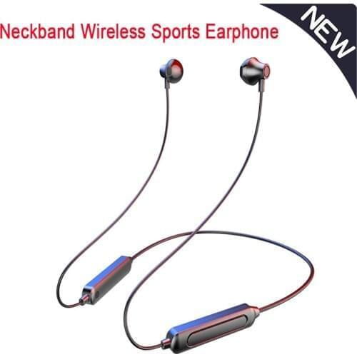 Portable Bluetooth-compatible Magnet Neckband Wireless Sports Earphone Headset Differeent Color For IPhone Samsung Huawei etc