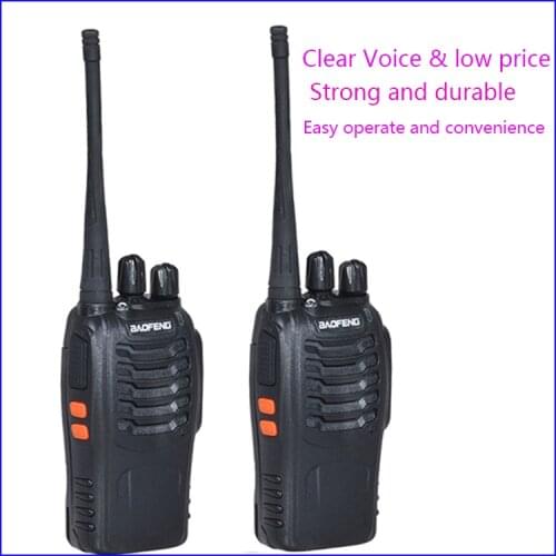 2pc Walkie Talkie Two Way Radio Interphone Wireless bf-888s baofeng 888s with UHF400-470MHz Walk Talk CB Radio Communicator
