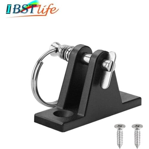 Kayak Canoe Dinghy Nylon Deck Hinge Mount with Quick Release Pin Bimini Top Fitting Boat Cover Bimini Sprayhood Canopy