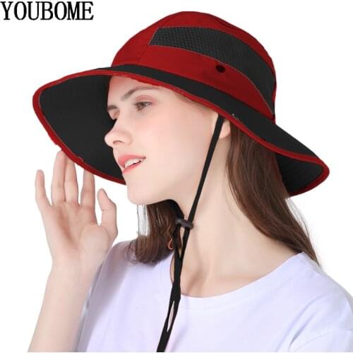 YOUBOME Fashion Women Sun Hats For Women Summer Hats For Men Female Beach Visors Panama Floppy Male Chapeau Big Brim Cap Sun Hat