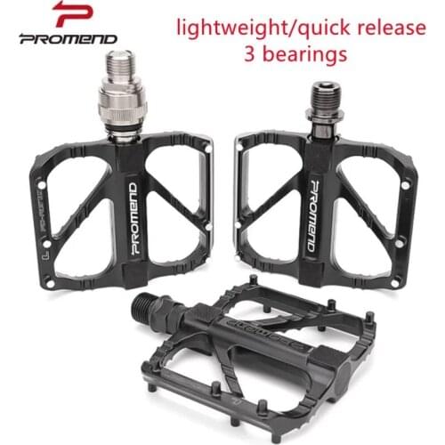 PROMEND Ultralight 3 Bearings Pedal Bicycle Bike Pedal Anti-slip Footboard Bearing Quick Release Aluminum Alloy Bike Accessories