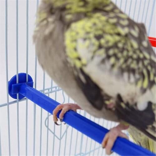 Bird Perch Parrot Plastic Standing Bar Random Color Rod Corner Stand for Birdbath Small Birds Training Toy 5 Pieces 85AC