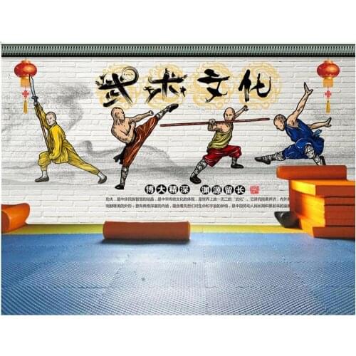 Custom mural 3d photo wallpaper Ink and Chinese style martial arts home decor living room wallpaper for walls 3 d in rolls