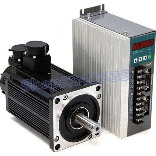 1.2kw servo motor set 1200W 110ST-04030 high speed 3000 rpm 4N.M AC 220V servo motor driver set