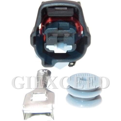 2 Sets 1 Pin 6.3 Series Wiring Plastic Socket For Automobile Heavy Current Waterproof Electric Wire Connector