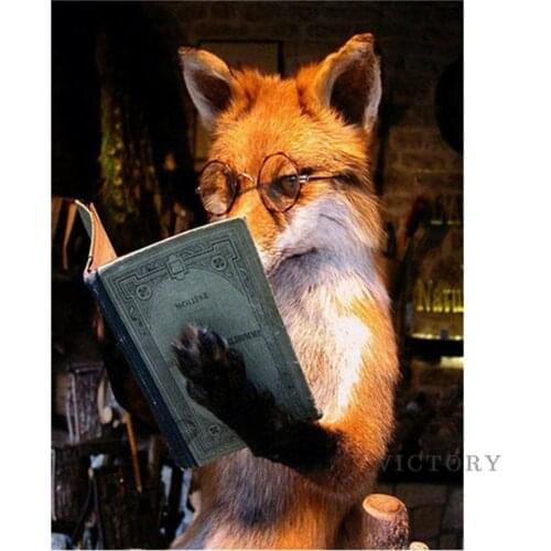 5D Diamond Embroidery Mosaic Animals Kit Diy Diamond Painting Fox Full Square Round Rhinestone Handmade Nursery Art Gift