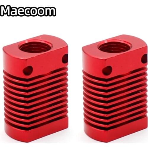 3D Printer Ender3 CR10 MK10 Aluminum Heat Sink Fit 20mm Cooling Fan With Red Color 27x20x12mm Radiator Fins