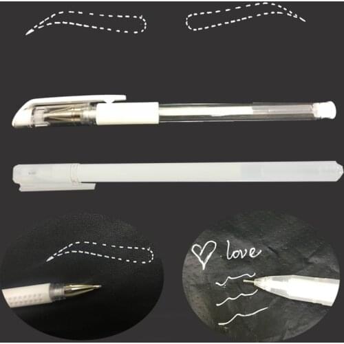 White Eyebrow Marker Pen Tattoo Accessories Microblading Tattoo Surgical Skin Marker Pen for Permanent Makeup PMU Tool Supplies