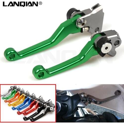 CNC For KAWASAKI KX450F 2013 2014 2015 2016 2017 KX 450F Green Motorcycle Brake Clutch Levers Dirt bike Pivot Lever Handle Lever