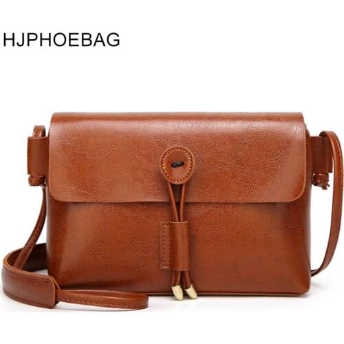 HJPHOEBAG Retro PU Womens Messenger Bag lady Party Fashion Shoulder Bags Vintage flap sac main femme YC055