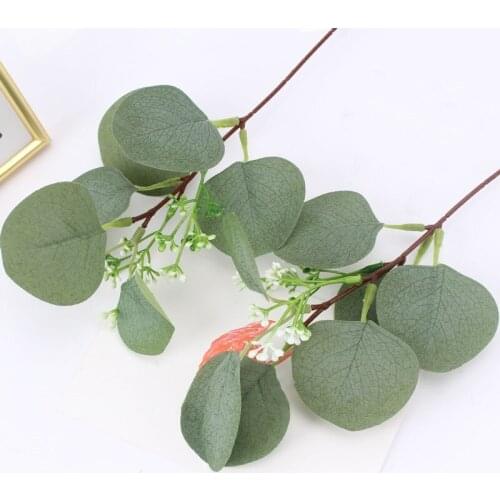 Artificial Eucalyptus Leaves Stems Eucalipto Branches Artificial Plants for Floral Bouquets Wedding Holiday Greenery Decor