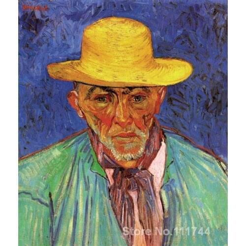 Art for living room wall Portrait of Patience Escalier Shepherd in Provence by Vincent Van Gogh paintings High Quality Handmade