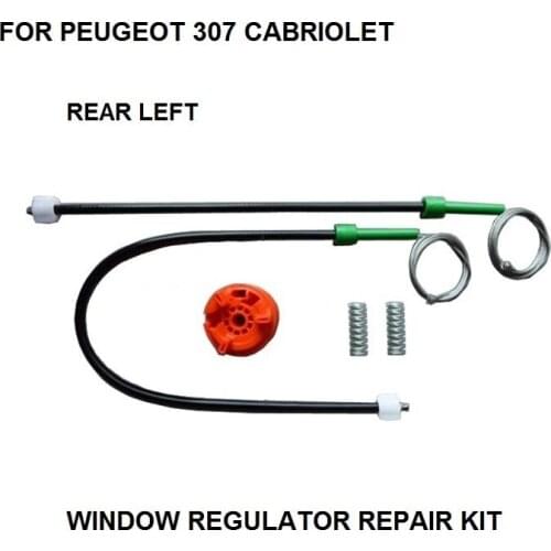 FOR PEUGEOT 307 CABRIOLET WINDOW REGULATOR REPAIR KIT REAR LEFT 2003-2008