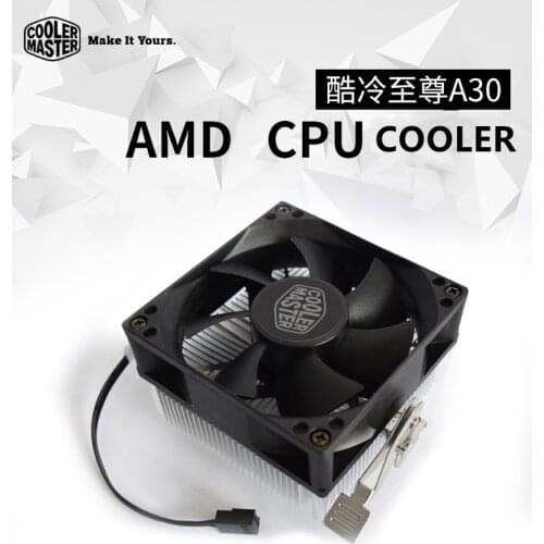 Cooler Master A30 MINI Push Down CPU Cooler 8cm SilentCooling Fan For AMD AM4 AM3 AM3+ AM2 AM2+ FM2 FM2+ FM1 80mm CPU Radiator