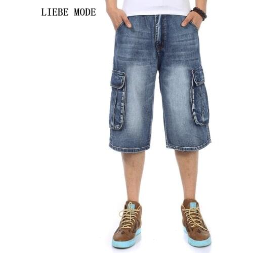 Мужские короткие джинсы LIEBE MODE China At AliExpress