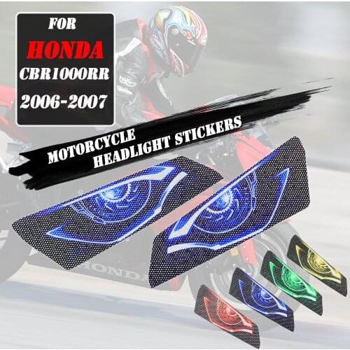 Motorcycle Headlight Stickers Guard Head light protection Sticker For HONDA CBR1000RR CBR 1000RR CBR1000 RR 2006-2007