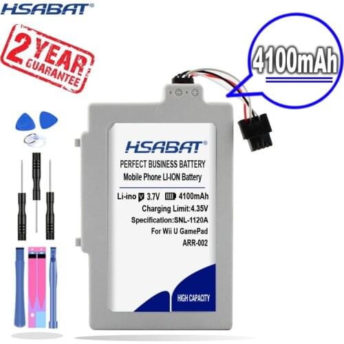 New Arrival [ HSABAT ] 4100mAh ARR-002 Replacement Battery for Nintendo Wii U GamePad