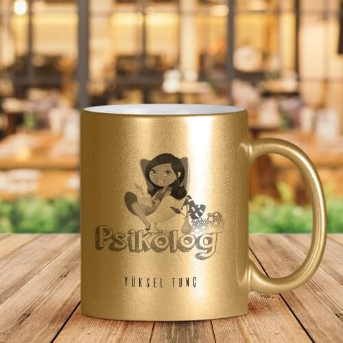 Personalized Occupational Psychologist Gilded Mug Cup-2
