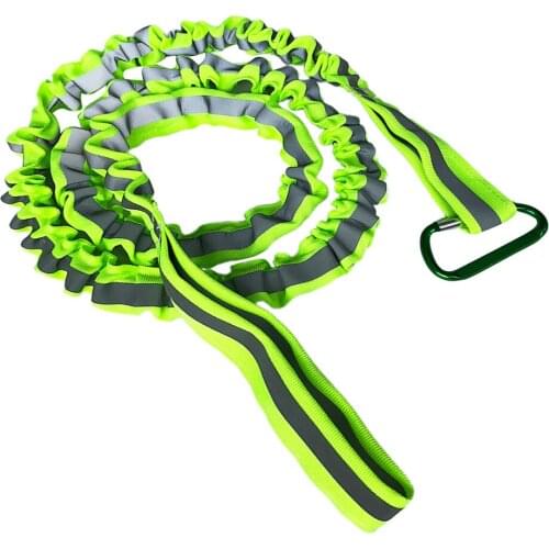 Adjustable Kayak Boat Fishing Stand-Up Paddleboard Safety Rod Paddle Leash Coiled Lanyard Green