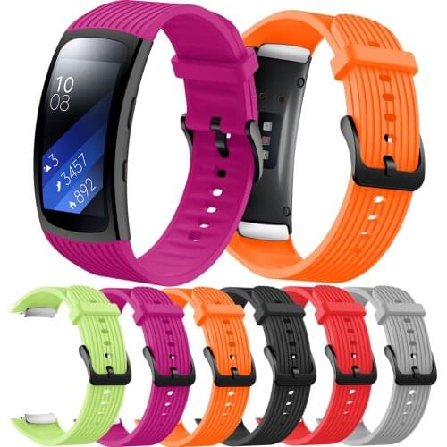 High Quality Sport Silicone Watch Band Strap for Samsung Galaxy Gear Fit2 Rubber Replacement for Samsung Gear Fit 2 SM-R360 Belt