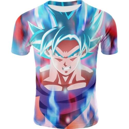 Goku Anime Shirt Clothes Summer 2021 T-Shirts Camisetas For Men Tops Ropa Hombre Clothing Homme Tee Camisa Masculina Poleras