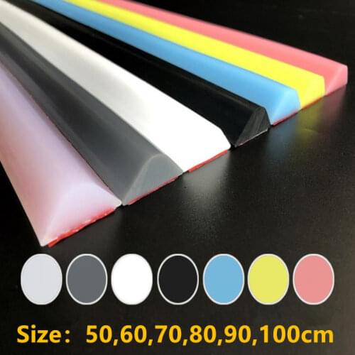 7 Colors 1M Silicone Bathroom Water Stopper Blocker Shower Dam Dry and Wet Separation Flood Barrier Door Bottom Sealing Strip
