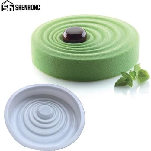 Silicone Ripple Cake Mold 3D Mousse Spiral Moulds Pan For Ice Creams Chocolates Dessert Bakeware Geometric shapes