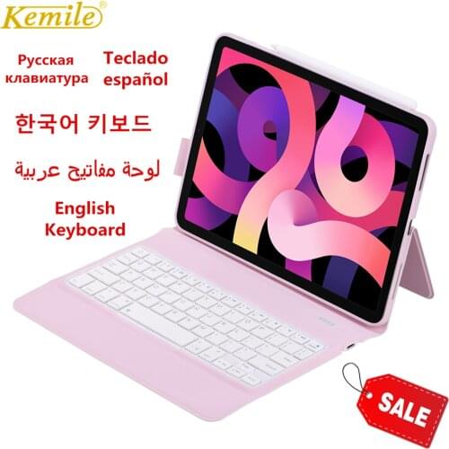 Ultra-thin Arabic Keyboard Case For iPad Air 4 10.9 Case Keyboard funda Cover For iPad Pro 11 2021 2020 case Keyboard Keypad