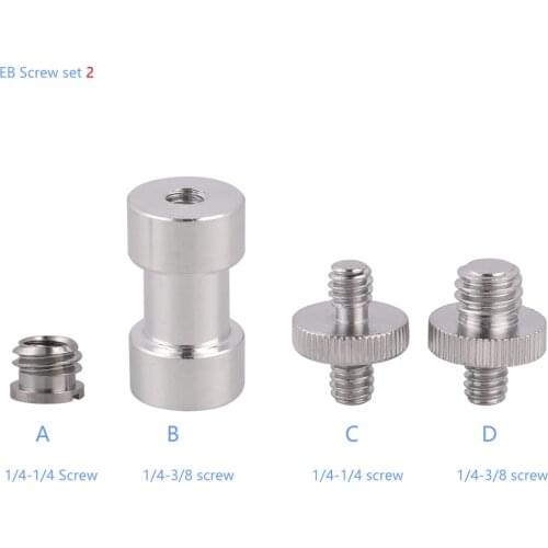 Camera Mount Screw 1/4" To 3/8" Canon Nikon Sony Converting Adapter for Monitor/Flash Bracket/ Light Stand/Tripod/Ballhead/Micro