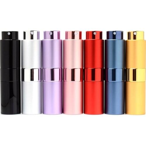 L45-15ML Rotating Solid Aluminum Lipstick Tube Perfume Formula Spray Bottle 108pcs/lot