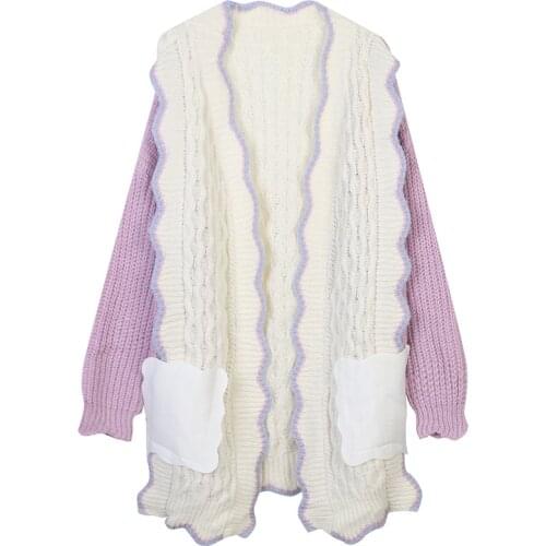 2021 Autumn Winter Women Sweater Cardigans Loose Knit Tops Long Sleeve Fashion Streetwear Casual Jersey Japanese Korean Clothing