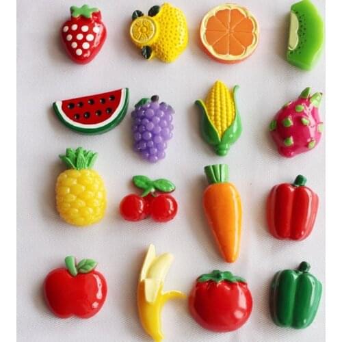ZOCDOU Fruits Vegetables Fridge Magnets Farm Decor Blackboard Food Sticker Cartoon Paster Poland Kids Home Car Door Ornament