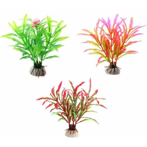 12cm Artificial Aquatic Plant Ornaments Aquarium Fish Tank Green Water Grass Decor Landscape Decoration