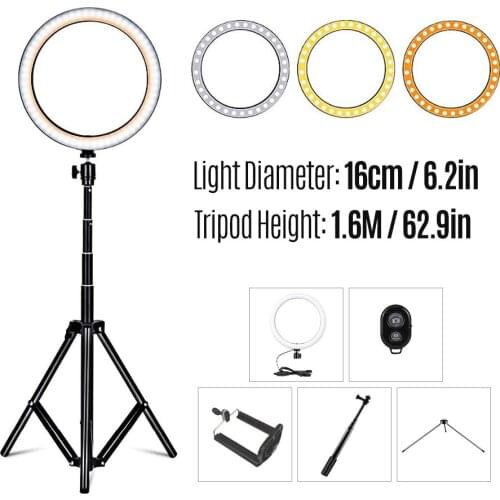 26cm Fill Light Ring Light Supplementary Light LED Light Folding Fill Light for Photography Live Stream Makeup YouTube Video