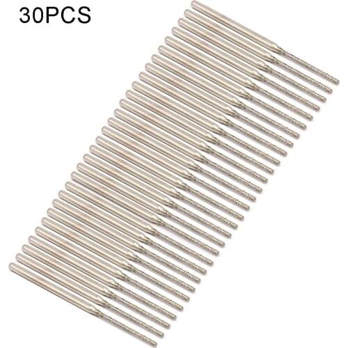 30Pcs 1.2mm Diamond Core Drill Bit Jade Drilling Shank Diameter 3/32\" Drill Bits 30pcs Jade Punching Needle