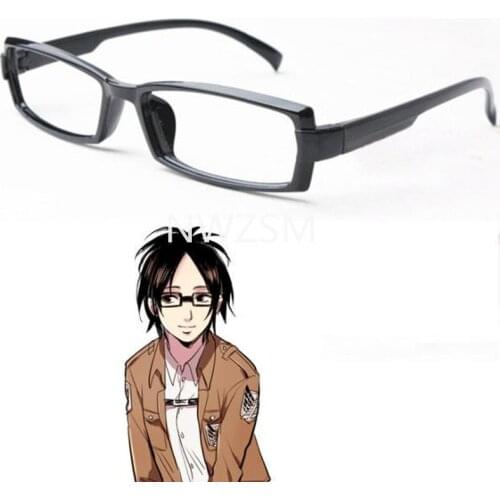Anime Attack on Titan Hans Zoe Glasses Hanji Zoe Cosplay Glasses Eyewear Cosplay Accessories