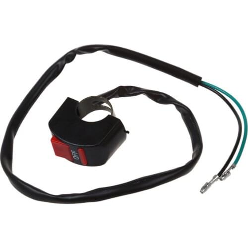 Handlebar Motorcycle Accident Hazard Double Flash Light Switch ON/OFF Button