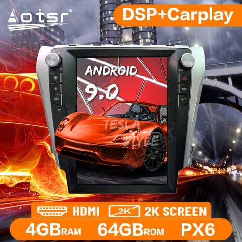 Tesla Screen Car GPS Navigation For Toyota Camry 2012-2015 Android Radio Multimedia Player Auto Audio Stereo Head Unit Carplay