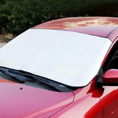 Car Snow Ice Protector Visor Sun Shade Fornt Rear Windshield Cover Block Cover Front Rear Block Window Windshield Accessories